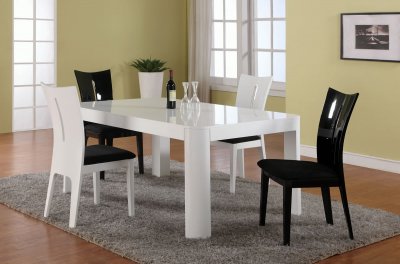 Modern Furniture Dining Tables on Finish Modern Dining Table W Optional Side Chairs At Furniture Depot