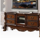 Dresden TV Stand 91338 in Cherry by Acme w/Optional Wall Unit