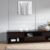 Assym TV Stand by Beverly Hills Furniture in Wenge