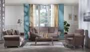 Padova Jennefer Vizon Sofa Bed in Fabric by Sunset w/Options
