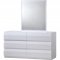 8269 Bailey Bedroom in White by Global w/Platform Bed & Options