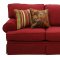 Merlot Fabric Modern Sofa & Loveseat Set w/Optional Items