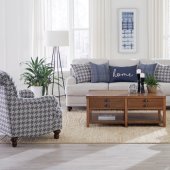 Gwen Sofa 511091 in Light Gray Fabric by Coaster w/Options