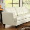 9994WHT Della Sofa by Homelegance in White Bonded Leather