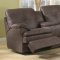 Brown Upgraded Fabric Modern Reclining Sofa w/Optional Items
