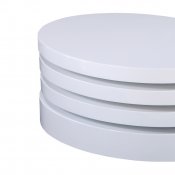 Elsy Motion Coffee Table in High Gloss White by Whiteline