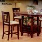 Andante Dining Table in Espresso Modern Counter Height w/Options