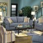 Jackson Furniture Modern Bluestone Fabric Serenza Sofa Set