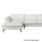 Orchard Sectional Sofa Off-White Leather by Beverly Hills