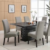 Stanton Dining Table 102061 in Black w/Options