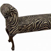 Zambia Coffee Two-Tone Fabric Classic Elegant Bench