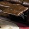 Dark Brown Full Bonded Leather Casual Living Room Sofa w/Options