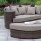 Calio Outdoor Patio Sofa & Ottoman Set CM-OS1844BR in Brown