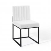 Carriage Dining Chair 3807 Set of 2 in White Fabric by Modway