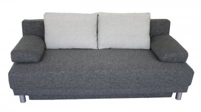 Sofa   Storage Space on Fabric Modern Sofa Bed Convertible W Storage At Furniture Depot