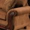 Tobacco Fabric Traditional Sofa & Loveseat Set w/Optional Items