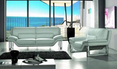 Modern Furniture  York on Modern Top Grain Italian Leather 3 Piece Living Room Set New York