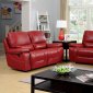 Newburg Reclining Sofa CM6814RD in Red Leather Match w/Options