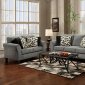 Grey Fabric Modern Sofa & Loveseat Set w/Options