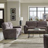 Hartsook Sofa & Loveseat 509751 in Charcoal by Coaster w/Options