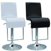 AH90084 Bar Stools Set of 2 in Black or White by AtHome USA