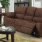 7191 Reclining Sofa in Brown Microfiber w/Options