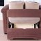 Truffle Microfiber Contemporary Pull Out Bed Loveseat