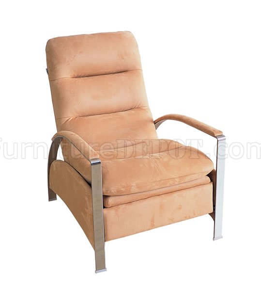 upholstered chaise lounges on Contemporary Chaise Lounge Upholstered In Beige Microfiber At