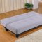 Grey Microfiber Modern Elegant Convertible Sofa Bed
