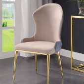 Caolan Dining Chair 72469 Set of 2 in Tan & Lavender by Acme