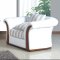 White Fabric Modern 7860 Sofa w/Optional Loveseat & Chair