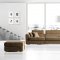 Brown Fabric Modern Modular Sectional Sofa