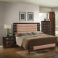 Sofia Bedroom 5Pc Set in Coco Brown by Global w/Options