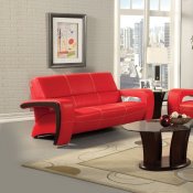 SM6012 Enez Sofa in Red Leatherette w/Options