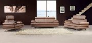 Stem Sofa by Beverly Hills in Light Brown Leather w/Options