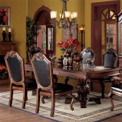 Chateau De Ville Dining Table 04075 in Cherry by Acme w/Options