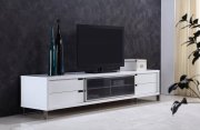 Duke TV Stand in High Gloss White Lacquer by Casabianca