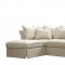 500910 Karlee Sectional Sofa by Coaster in Linen Fabric