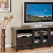 Cappuccino Finish Modern Plasma or LCD TV Stand w/Storages