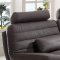S818C Sofa in Chocolate Italian Leather by Pantek w/Options