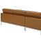 Loft Sectional Sofa in Tan Leather by Modway