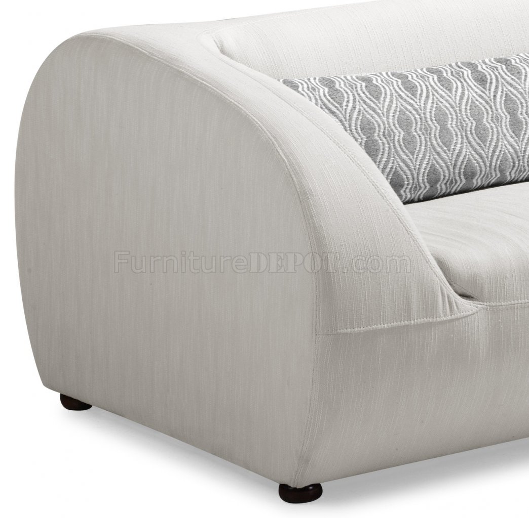 fabric chairs for living room on Beige Fabric Modern Living Room Sofa W Optional Chairs At Furniture