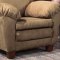 Light Brown Fabric Contemporary Living Room w/Solid Wood Legs