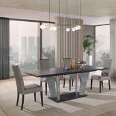 Travertine Dining Table by J&M w/Optional Chairs & Buffet