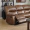 7283 Reclining Sofa in Weathered Brown Faux Leather w/Options