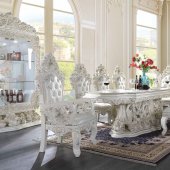Adara Dining Table DN01229 in Antique White by Acme w/Options