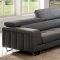S879 Sofa in Dark Gray Leather by Pantek w/Options