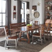 Holverson Dining Table 1715-94 in Rustic Acacia by Homelegance