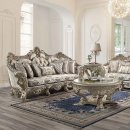 Danae Sofa LV01193 Fabric & Champagne & Gold by Acme w/Options