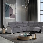 U2682 Mist/Ash Power Motion Sectional Sofa by Global